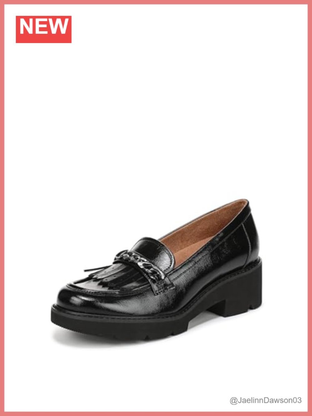 Naturalizer Celia Women's Block Heel Tassel Loafers Slip-On Comfort Shoes